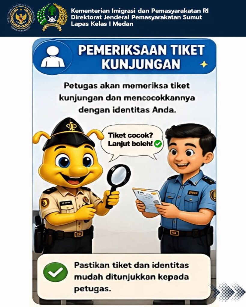 📢 Halo Kedan Lagusta! 👋Mau berkunjung ke Lapas Kelas I Medan Yuk, pahami dulu alur layanan kun (2)